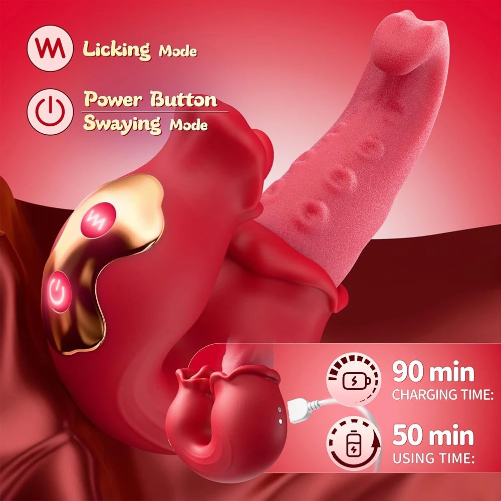 Sex Toys Realistic Heating Tongue Vibrator Women G-Spot Vibrator Clitoral Stimulator Adult Toy Vagina Massager for Female Sex Toys Realistic Heating Tongue Vibrator Women G-Spot Vibrator Clitoral Stimulator Adult Toy Vagina Massager for Female