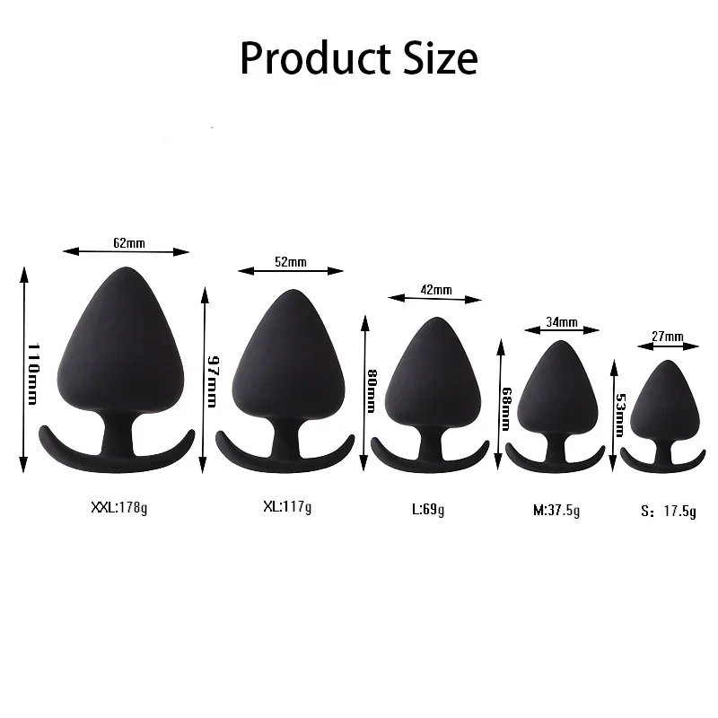5 Different Sizes Anal Plug Trainer Dildo Massage Prostate Stimulator For Men Women Butt Plugs Sex Toys For Couples SM Adults 18 5 Different Sizes Anal Plug Trainer Dildo Massage Prostate Stimulator For Men Women Butt Plugs Sex Toys For Couples SM Adults 18