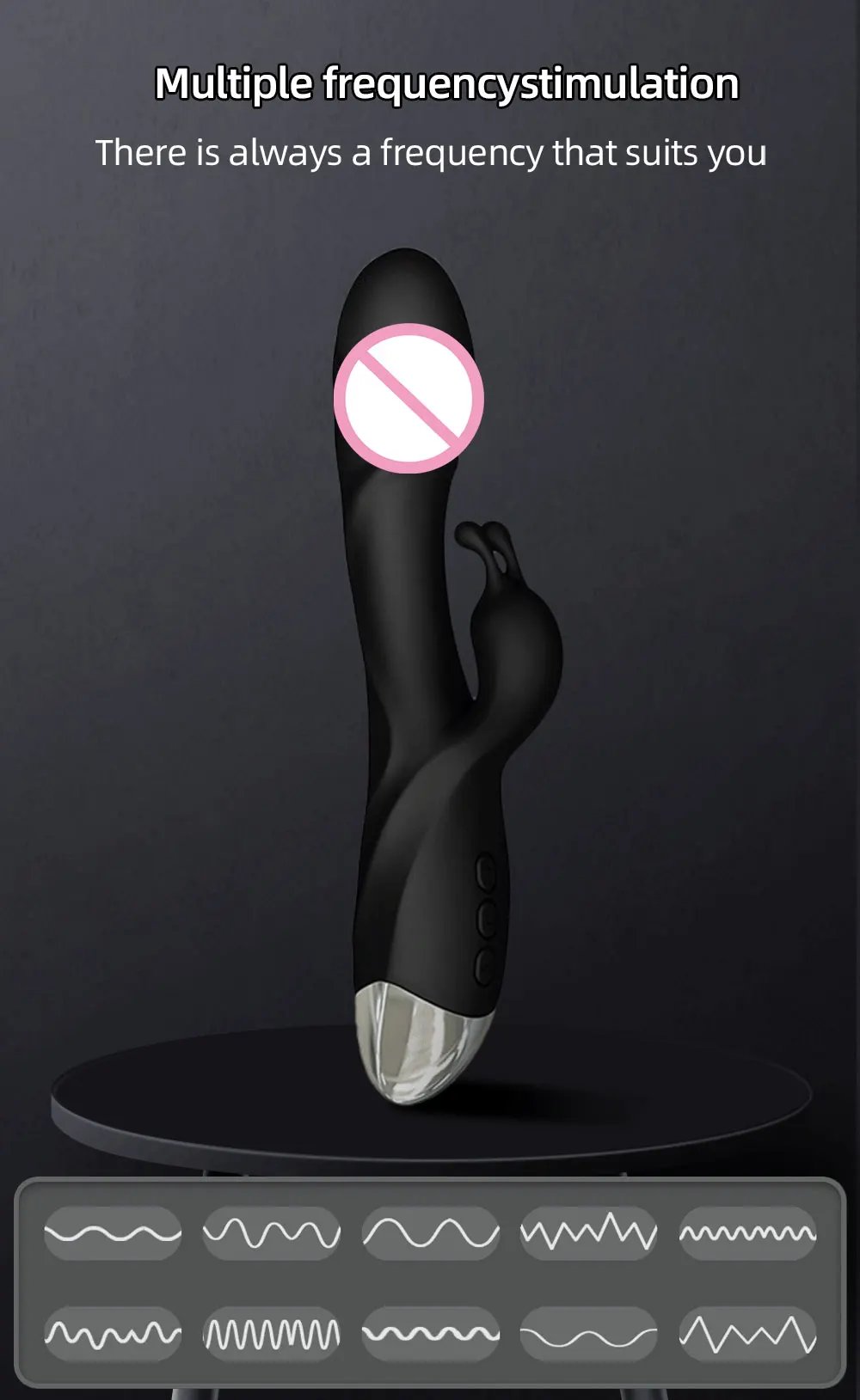 Powerful Rabbit G Spot Vibrator for Women Clit Stimulator Vagina Nipple Massage Female Masturbator Dildo Silent Adults Sex Toy