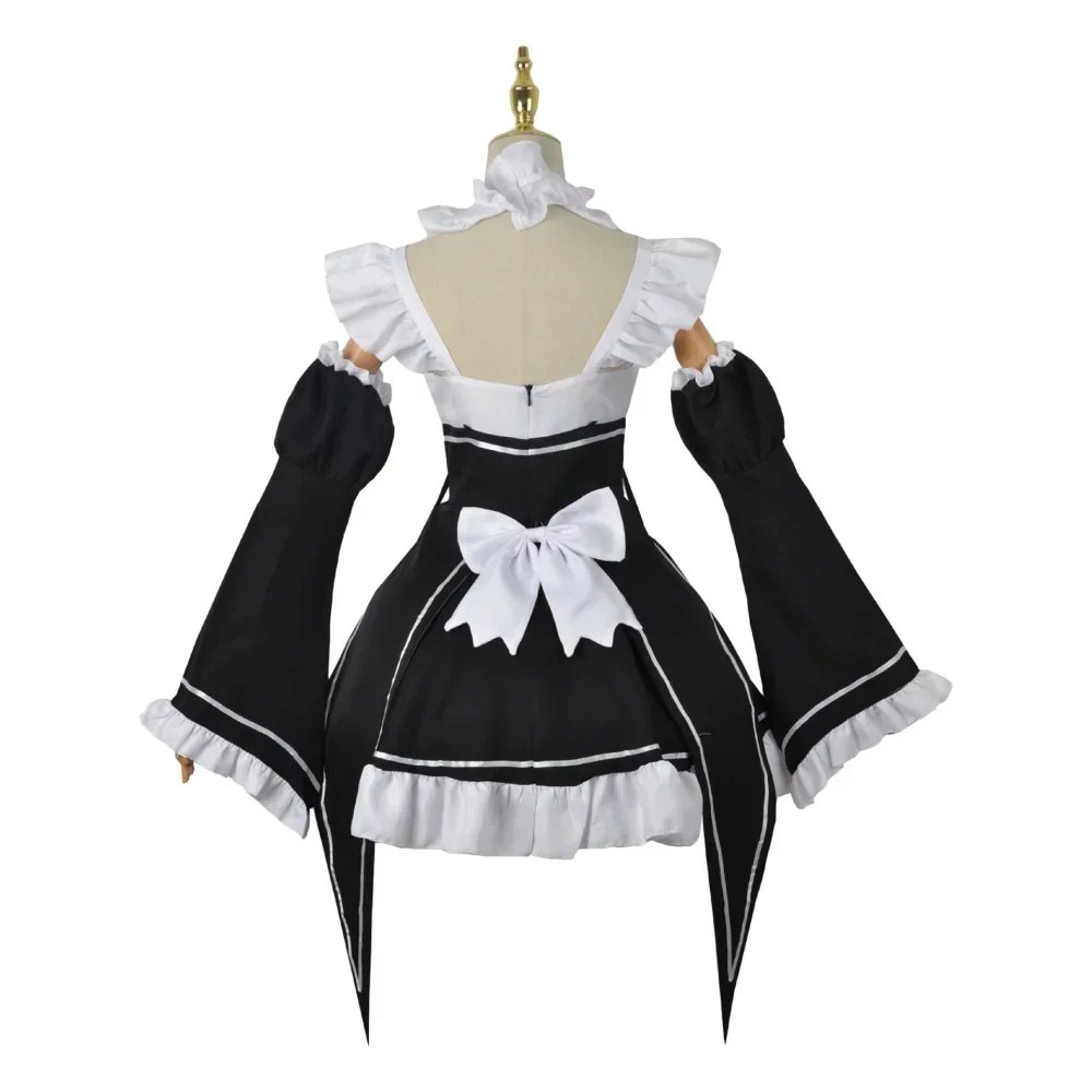 Anime Ram Rem Lolita Meid Cosplay Re Leven In Een Andere Wereld dan Nul Kostuums Vrouwen Loli Jurk Halloween Feestpak Anime Ram Rem Lolita Meid Cosplay Re Leven In Een Andere Wereld dan Nul Kostuums Vrouwen Loli Jurk Halloween Feestpak