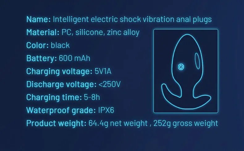 QIUI Electric Shock Vibrator Anal Plug Prostate Massager App Remote Control Butt Plug Sexy Adult But Pluk Sex Toys for Men Women QIUI Electric Shock Vibrator Anal Plug Prostate Massager App Remote Control Butt Plug Sexy Adult But Pluk Sex Toys for Men Women