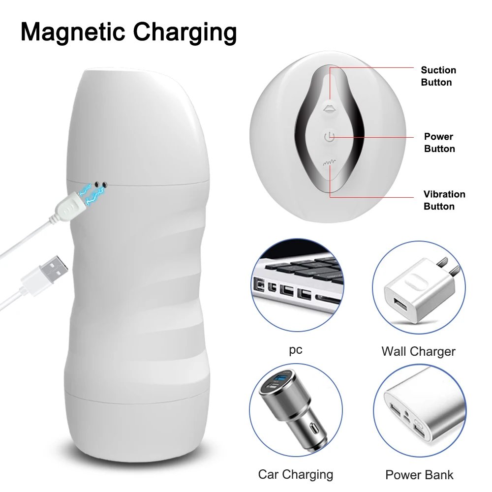 Automatic Male Sucking Mastubator Vibration Blowjob Machine Masturbation Cup Sex Toys Adult Goods for Men Masturbate Supplies