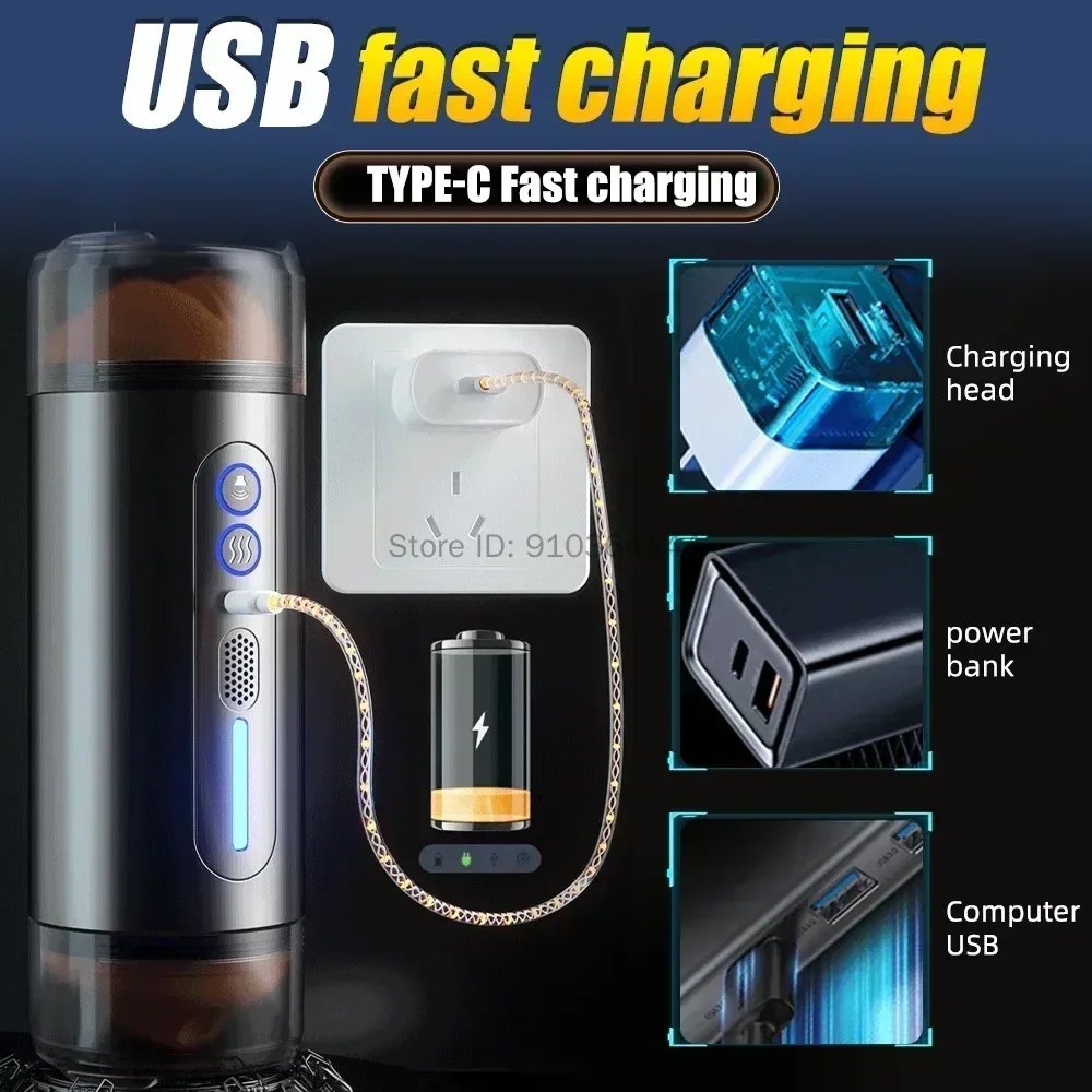 Automatic Male Sucking Masturbator Vibration Blowjob Machine Heating Masturbation Cup Sex Toys Adult for Men Masturbate Supplies Automatic Male Sucking Masturbator Vibration Blowjob Machine Heating Masturbation Cup Sex Toys Adult for Men Masturbate Supplies