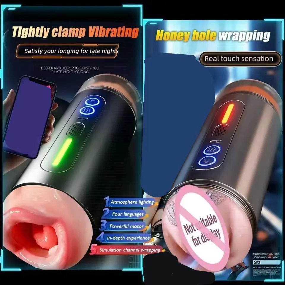 Automatic Male Sucking Masturbator Vibration Blowjob Machine Heating Masturbation Cup Sex Toys Adult for Men Masturbate Supplies Automatic Male Sucking Masturbator Vibration Blowjob Machine Heating Masturbation Cup Sex Toys Adult for Men Masturbate Supplies