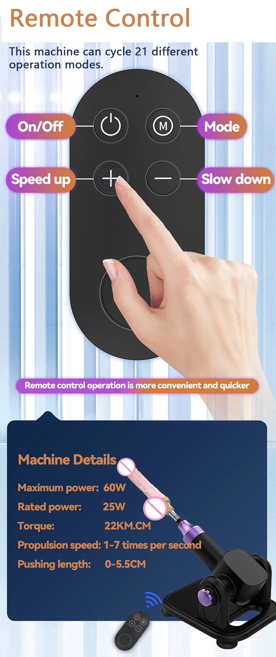 ROUGH BEAST A8 Automatic Adult Sex Machine, Stroke Masturbation Sex Toy, 3XLR Telescope Love Machine For Women And Men