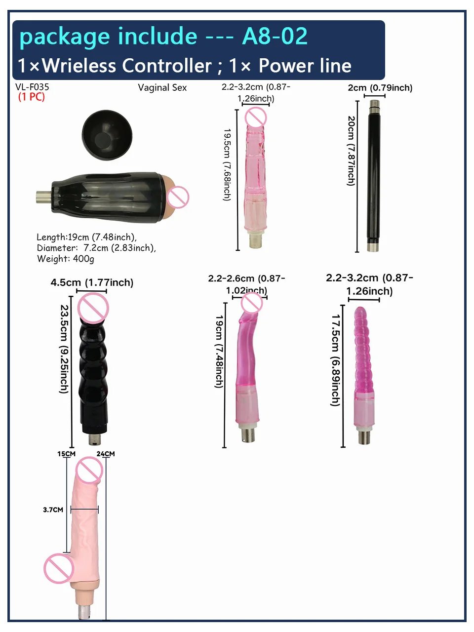 ROUGH BEAST A8 Automatic Adult Sex Machine, Stroke Masturbation Sex Toy, 3XLR Telescope Love Machine For Women And Men