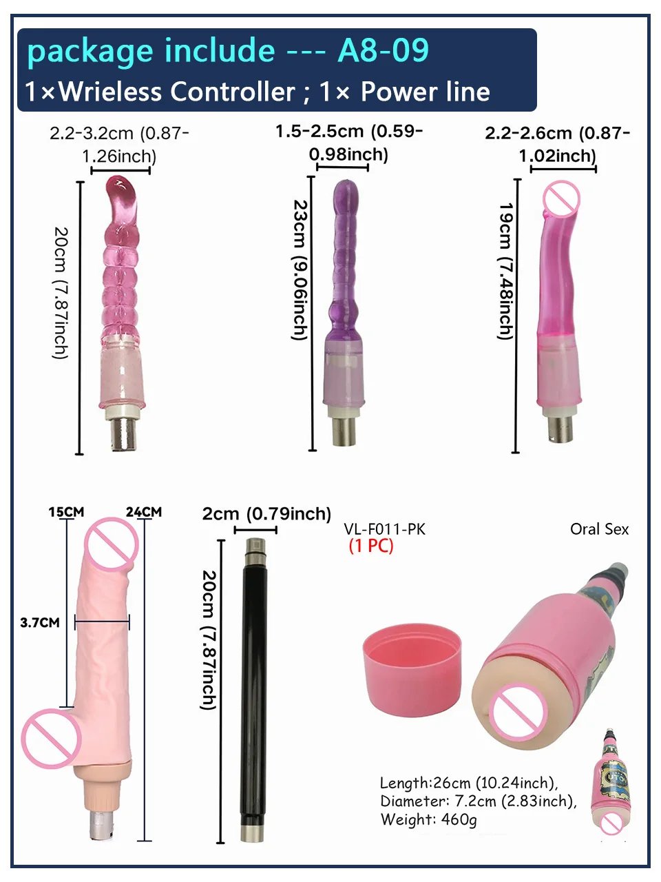 ROUGH BEAST A8 Automatic Adult Sex Machine, Stroke Masturbation Sex Toy, 3XLR Telescope Love Machine For Women And Men